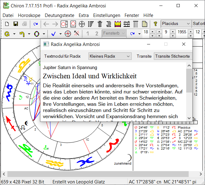 Deutung auf Mausklick